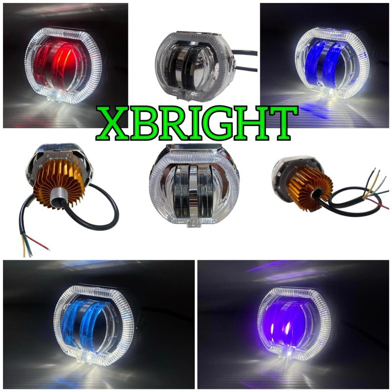 Projie Ala Biled Projie Led Daimaker 2 Mata Angel + Devil Led Putih-Kuning