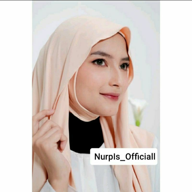 JILBAB SEGI TIGA INNER BANDO SEGITIGA INSTAN FULL PREMIUM MELEYOT