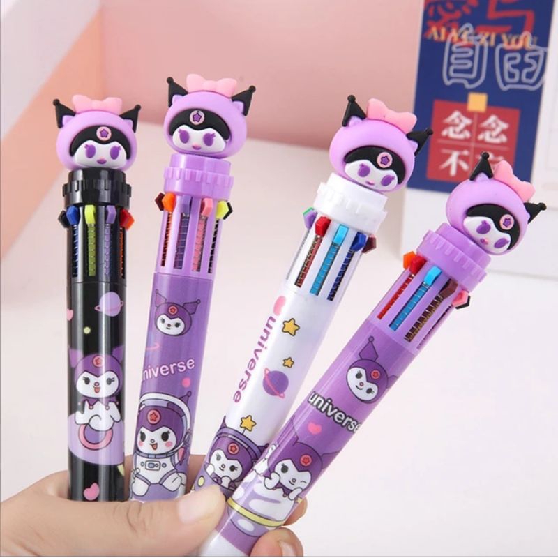 

Pulpen Kuromi Edition 10 warna Pulpen Cetek Sanrio