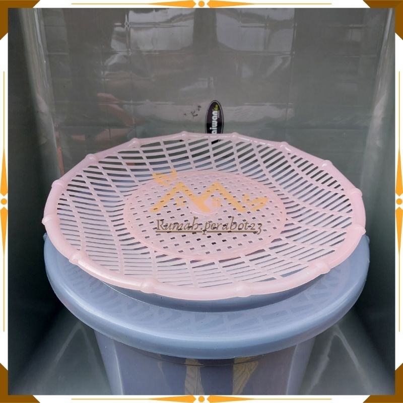 Piring Rotan Plastik Lusinan 12 Pcs / Piring Rotan Anyaman Plastik Tebal / Piring Rotan Plastik Mura