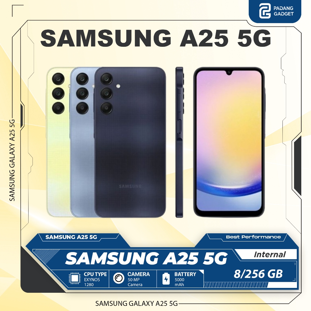 Samsung Galaxy A25 5G Ram 8/128 &amp; 8/256 GB Original Resmi Smartphone Hp Android Garansi Resmi Samsung 1 Tahun