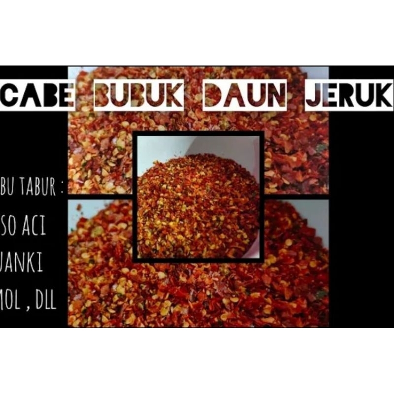 

cabe bubuk chilli flake hot jaletot aroma daun jeruk