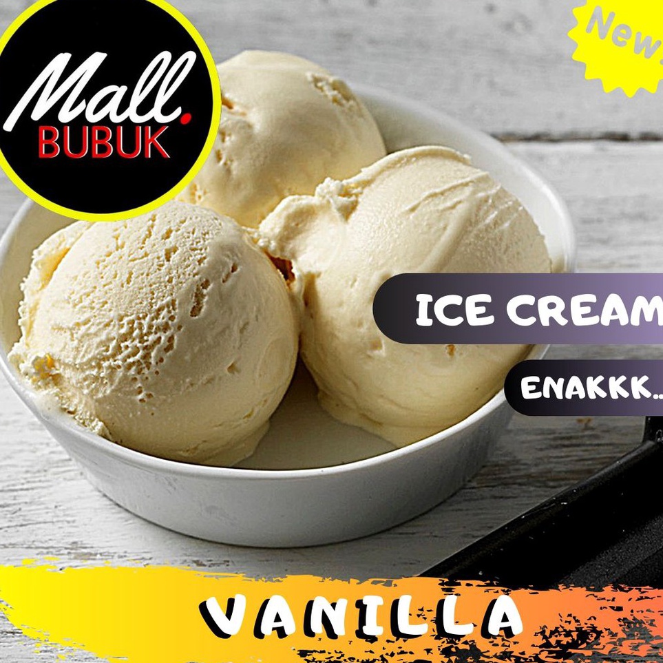 

XNNB4793 MEGA SALE HARD ICE CREAM rasa Vanilla 1Kg Bubuk ICE CREAM rasa Vanilla 1Kg