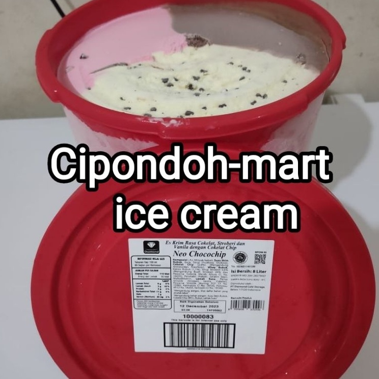 

VFNN5844 Stok terbaru ICE CREAM DIAMOND 8 LITER NEOPOLITAN 3 RASA