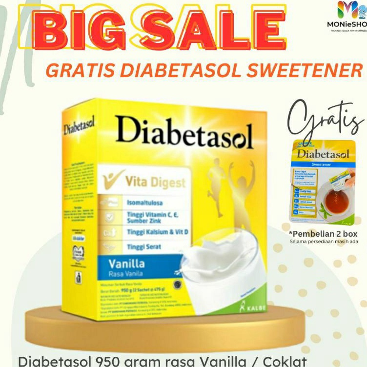 

VKCY1811 DiSkon SUSU DIABETASOL Susu Diabetasol 95gr 1Kg 57gr 6gr Diabetasol 1 gr