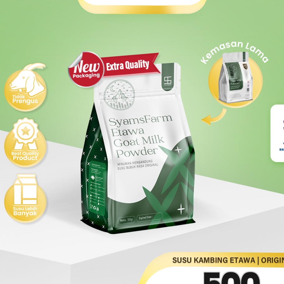 

SYFX9464 D2289 Ternak Syams SyamsFarm Susu Kambing Etawa Bubuk 5 gram 12 Kg Rasa Original Ternak Syams BPOM Halal Premium Platinum Goat Milk Powder Drink Pasteurisasi Cair Natural Sehat Asli Terjamin Berkualitas COD Tunai bayar ditempat SR12 Etawak