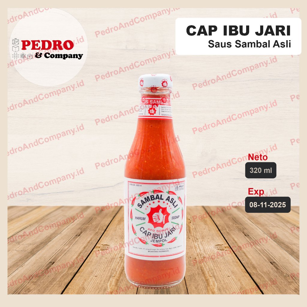 

Sambal asli cap ibu jari jempol 320 ml - chili sauce saus sambel