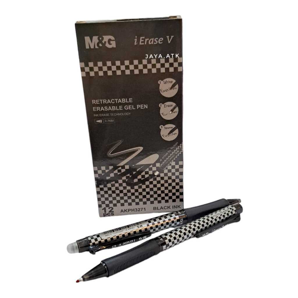 

PULPEN GEL CETREK HAPUS M&G AKPH3271 0.7 MM HITAM BIRU FRIXION RETRACTABLE