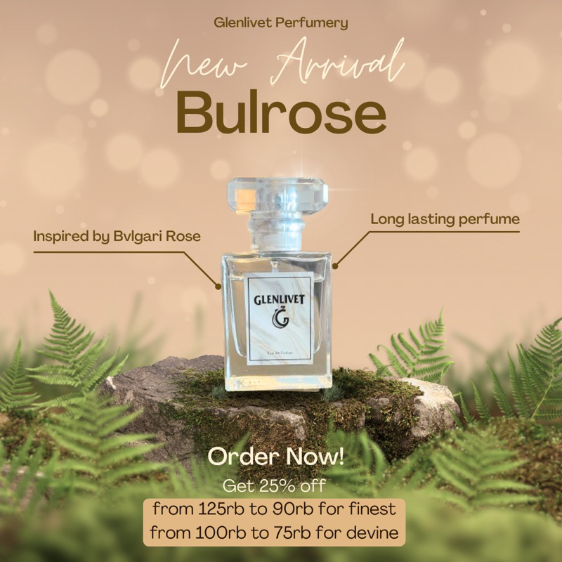 Parfum Wanita Tahan Lama 48 Jam | Bulrose | Inspired by Bulgari Rose | EDP | Eau de Parfum