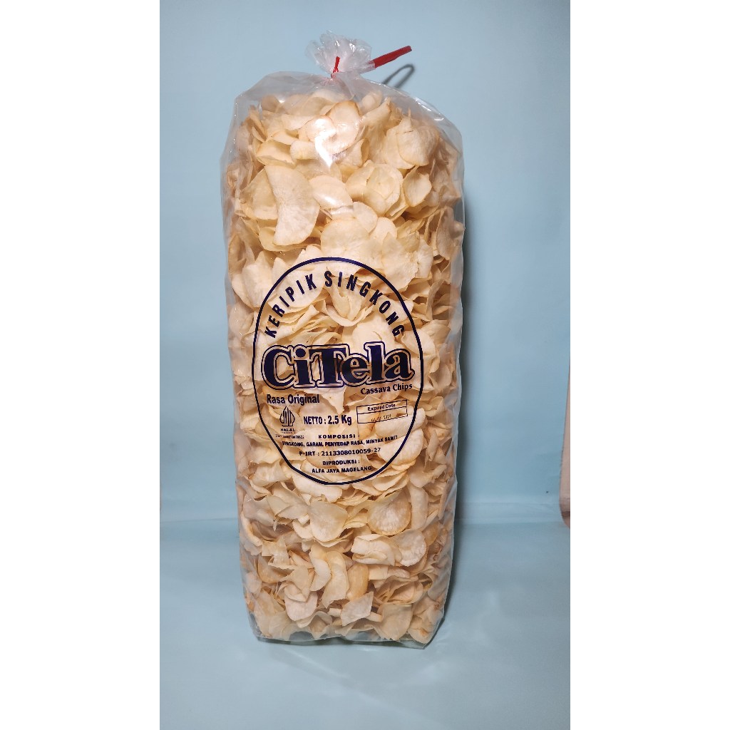 

Keripik singkong Citela Rasa Original asli magelang berbagai ukuran