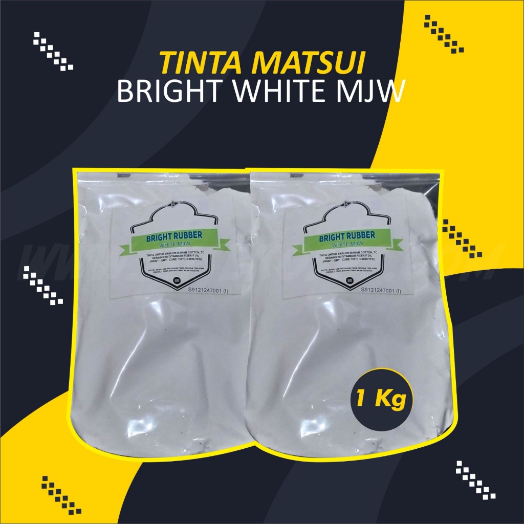 tinta sablon rubber MATSUI white MJW 1kg