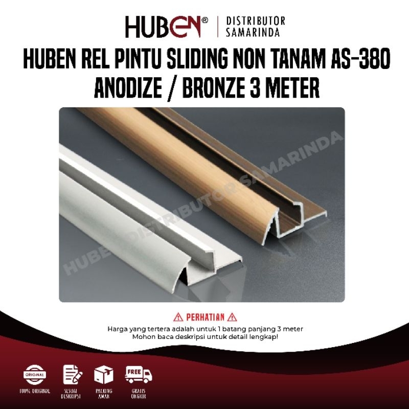 Rel Lemari / Rel Timbul AS 380 Pintu Lemari Geser Sliding / Geser