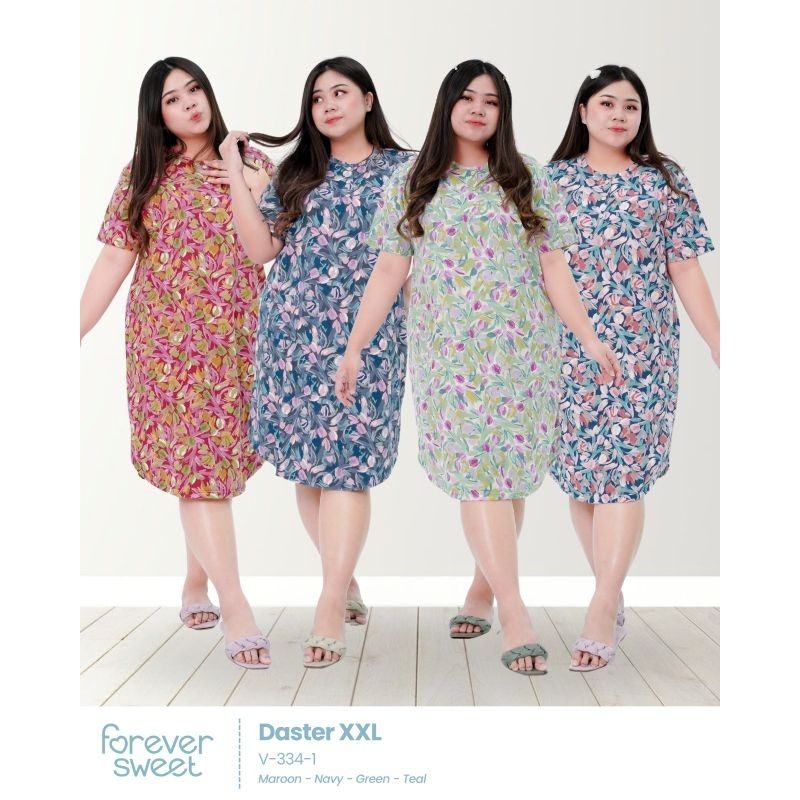 TERMURAH FOREVER SWEET DASTER GROSIR/SERI DASTER/DRESS/HOMEDRESS JUMBO XXL/2L/5XL/XXXXXL