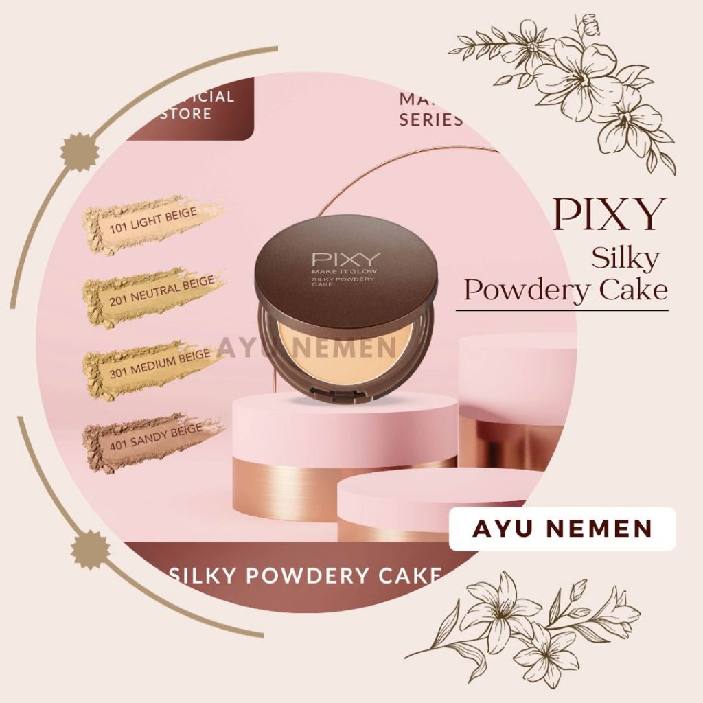PIXY Make It Glow Silky Powdery Cake | Pixy Make It Glow Two Way Cake