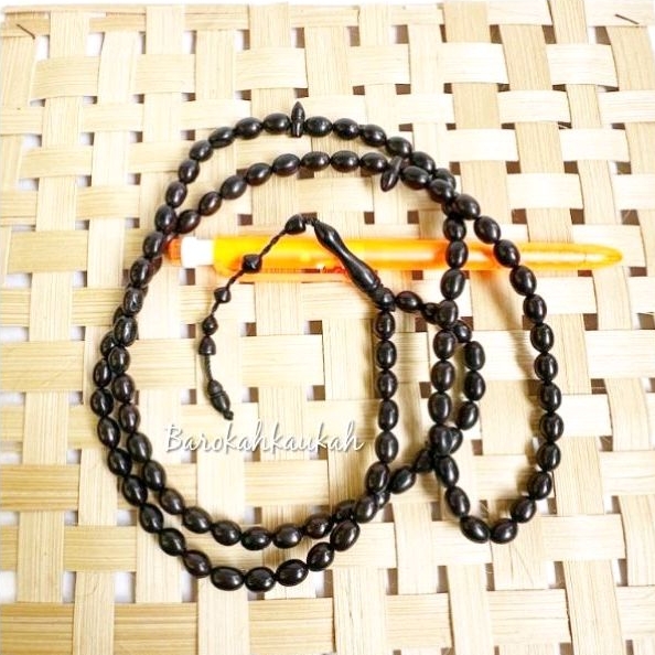 Tasbih 99 Oval 7,5 hitam kokka kaukah