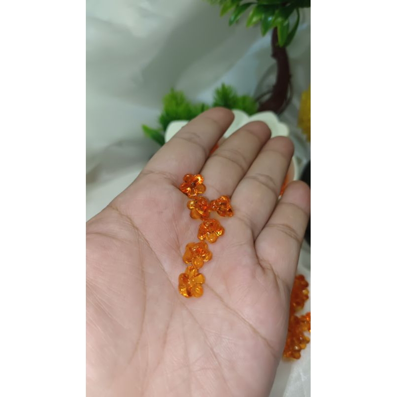 100pc bunga akrilk putik sakura murah