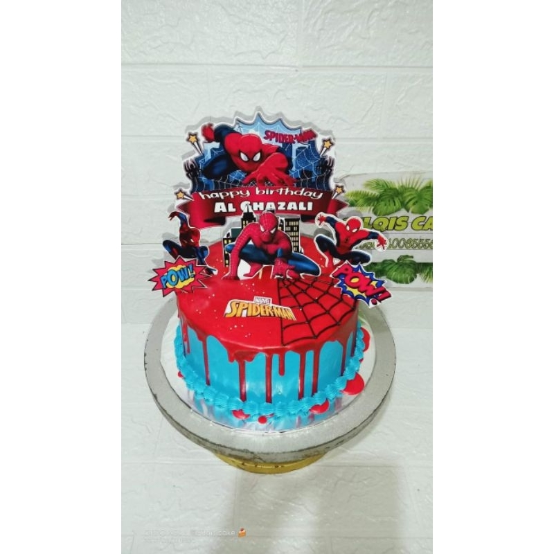 Topper Spiderman custom nama