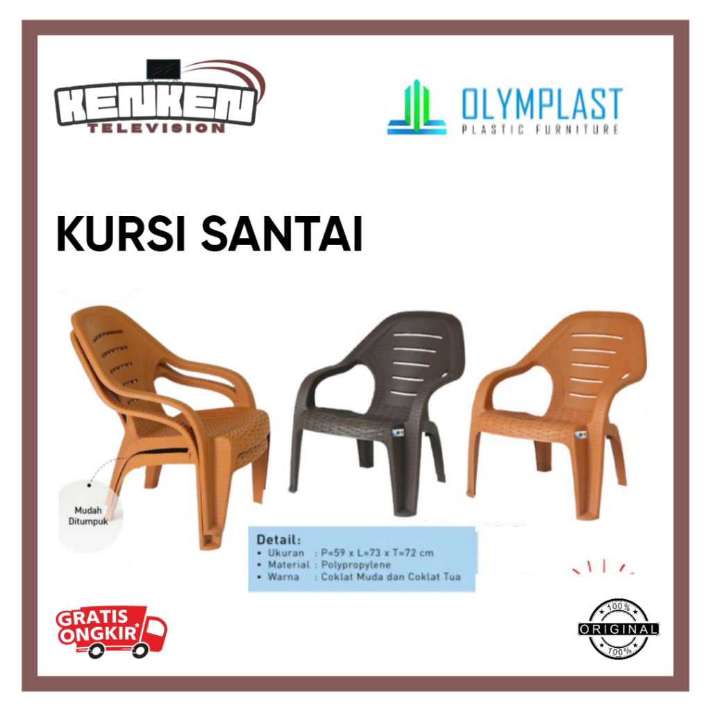 Kursi Plastik Santai Olymplast Kursi Olymplast Plastik Kursi Santai Olymplast