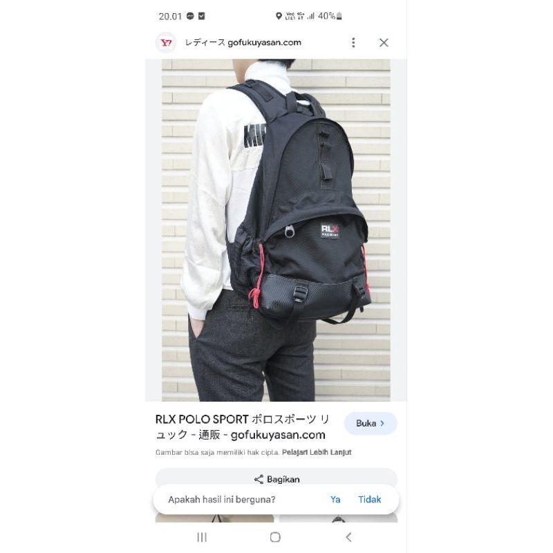 Tas Ransel RlX Polo Sport Preloved