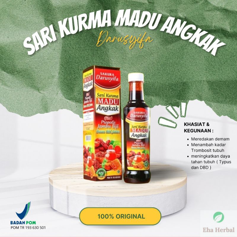 

Sari kurma madu Angkak 470gr