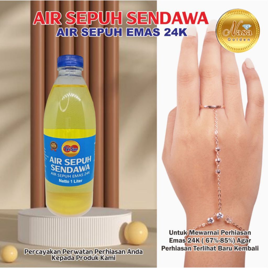Air Sendawa Cairan Sepuh  Perhiasan Emas dan Perak
