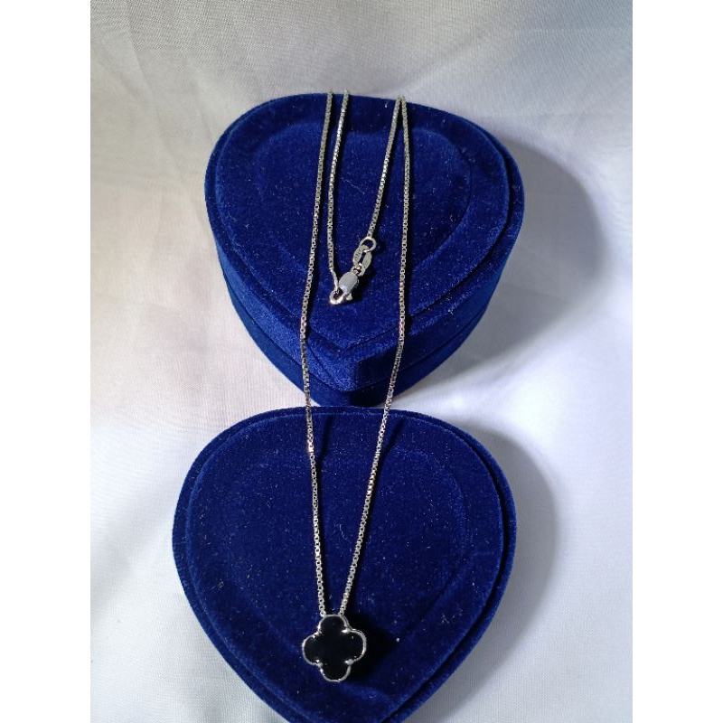 kalung italy kaca + liintin vanclip