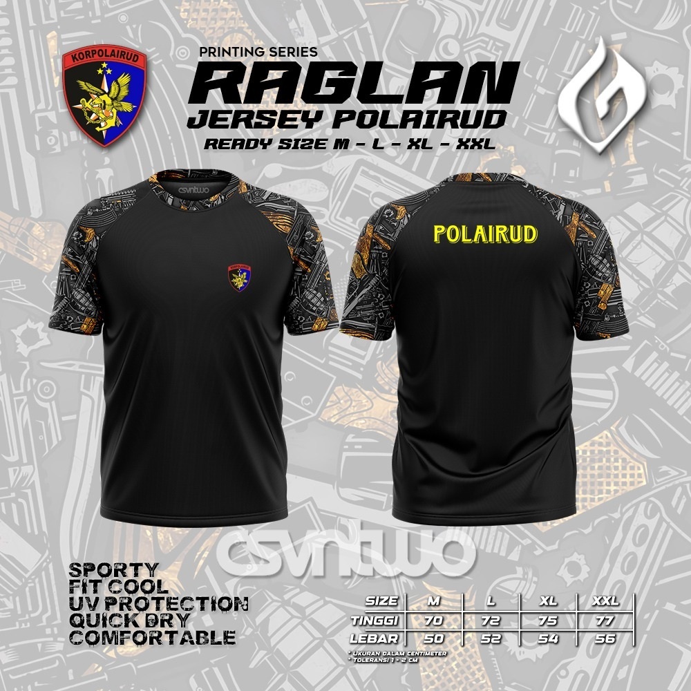 Kaos Jersey POLAIRUD Regland Printing  Dryfit Milano / Kaos Polairud Dryfit Milano / AIRUD