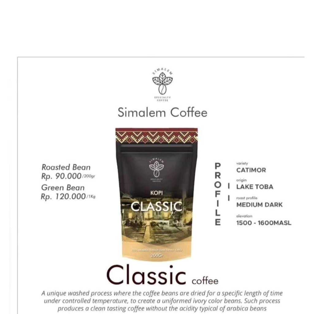 

Kopi Dark French Roast Coffee Simalem