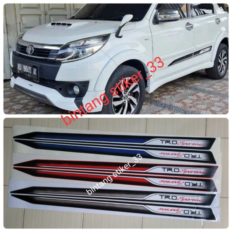 Stiker trd sportivo rush/stiker rush/sticker trd sportivo rush