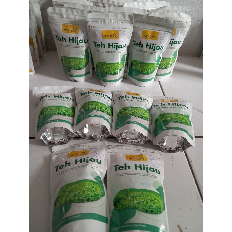 

Green Tea (teh hijau kering 25gr) tubruk bukan bubuk