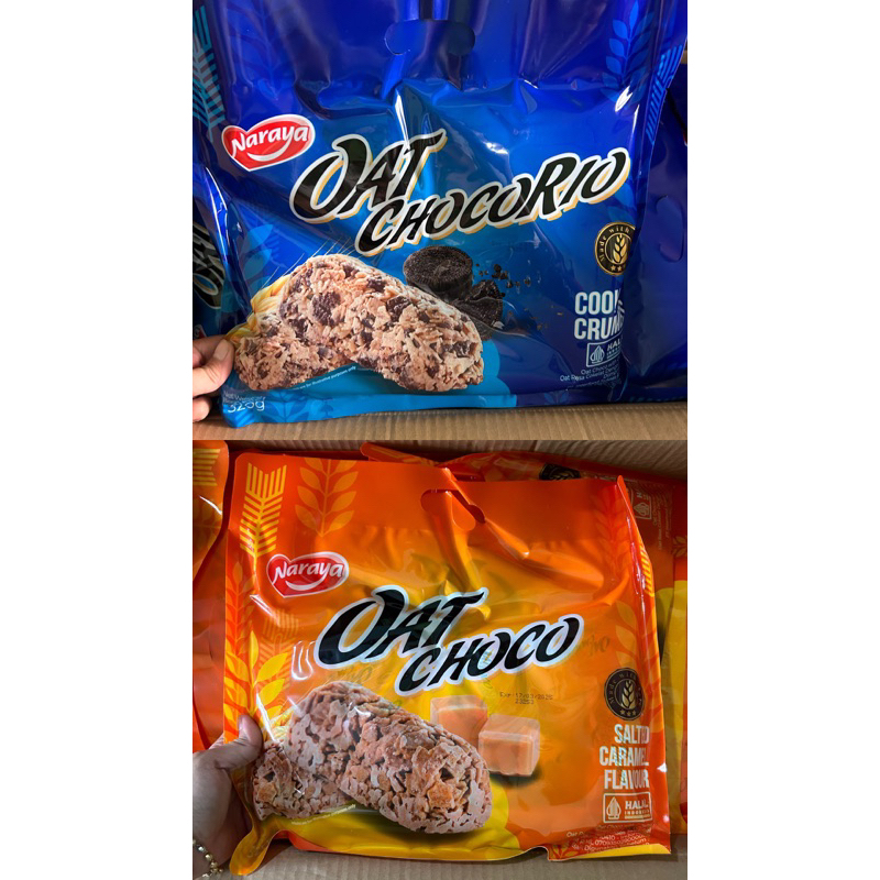 

Naraya Oat Choco Salted Caramel Cookies Crumb isi 40pcs