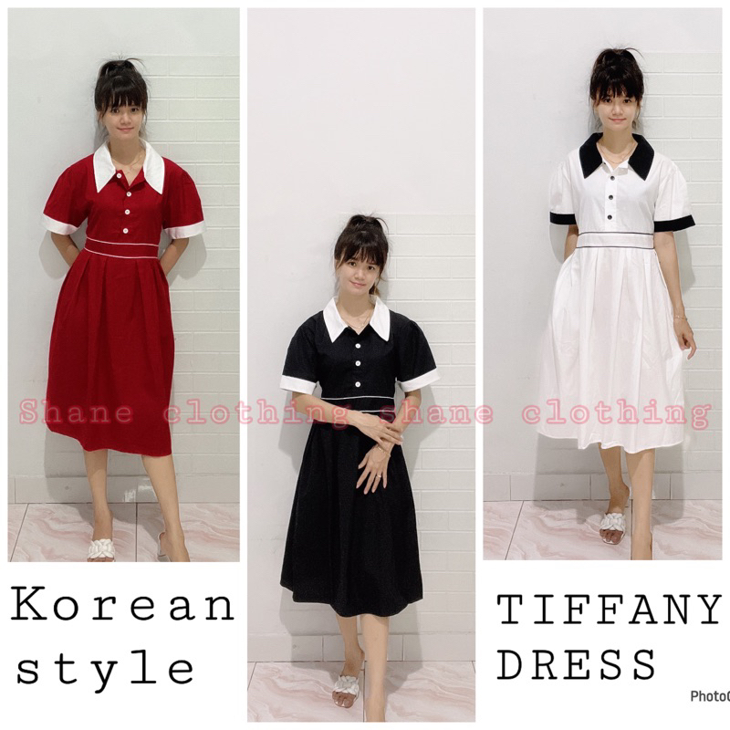 SHANE CLOTHING TIFFANY DRESS MIDI KOREAN STYLE