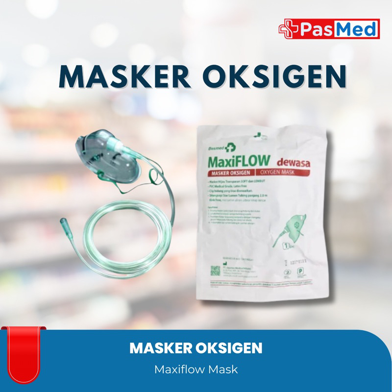 PASMED | Masker Oksigen Dewasa / Masker Oksigen Anak