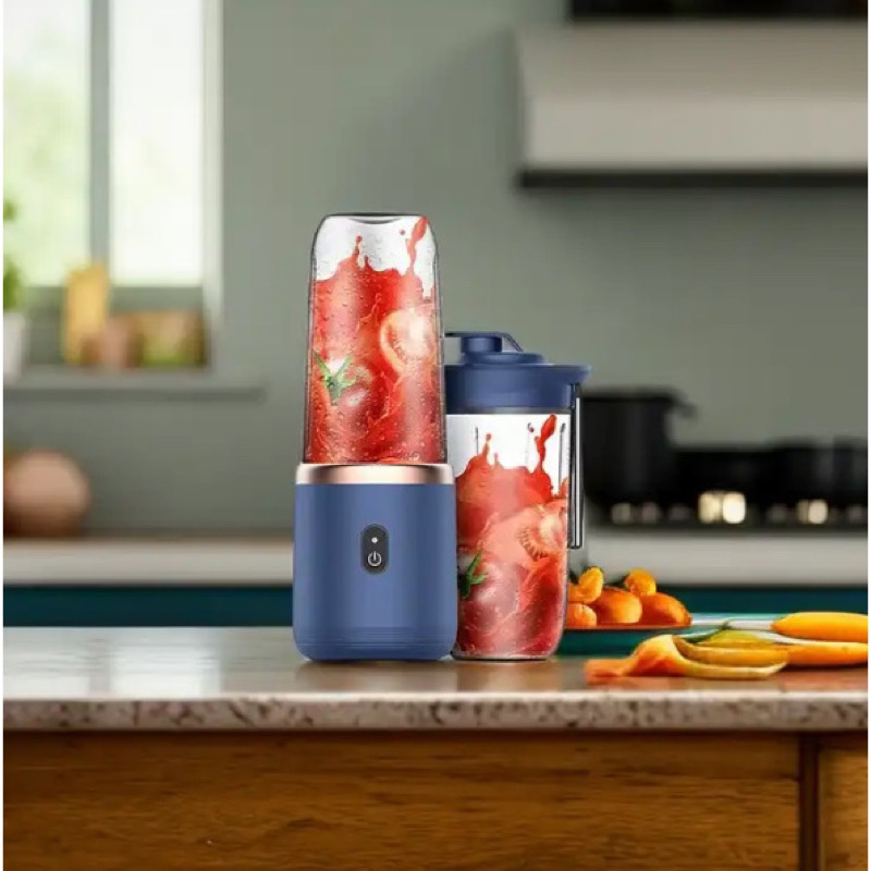 Blender Botol Jus Usb Portable 6 Mata Pisau / Blender Portable