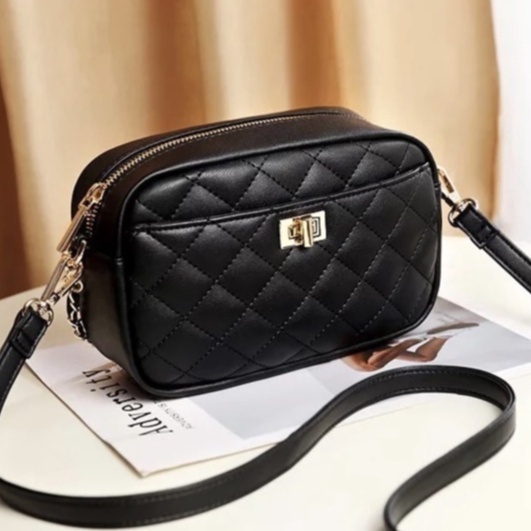 tas wanita saku bordir kunci tas selempang mini tali biasa fashion korea terbaru