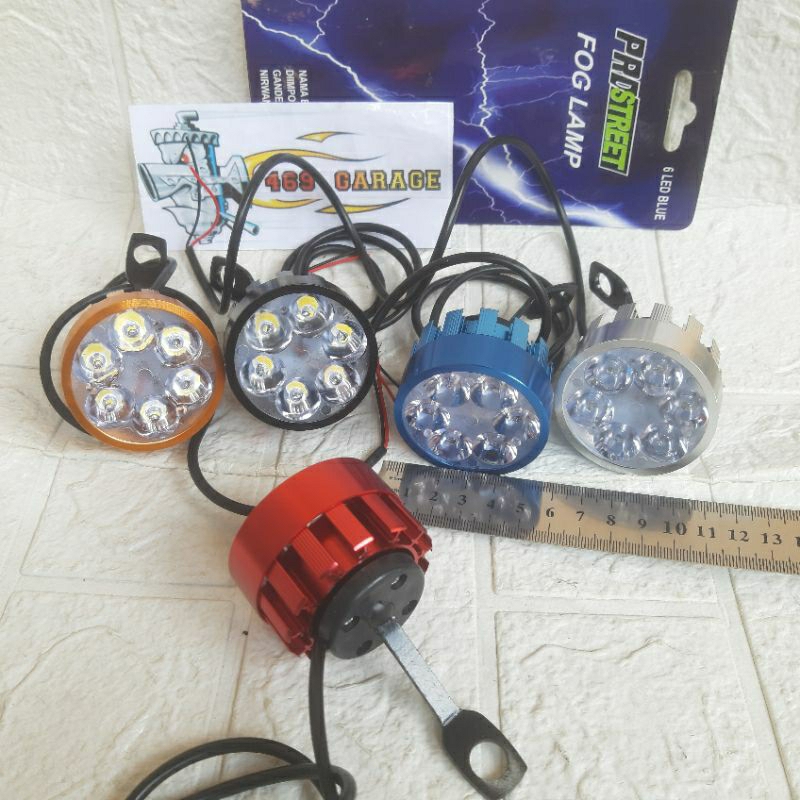 Lampu Tembak Lampu Sorot Led Bundar 6 Mata 12 Volt Motor & Mobil