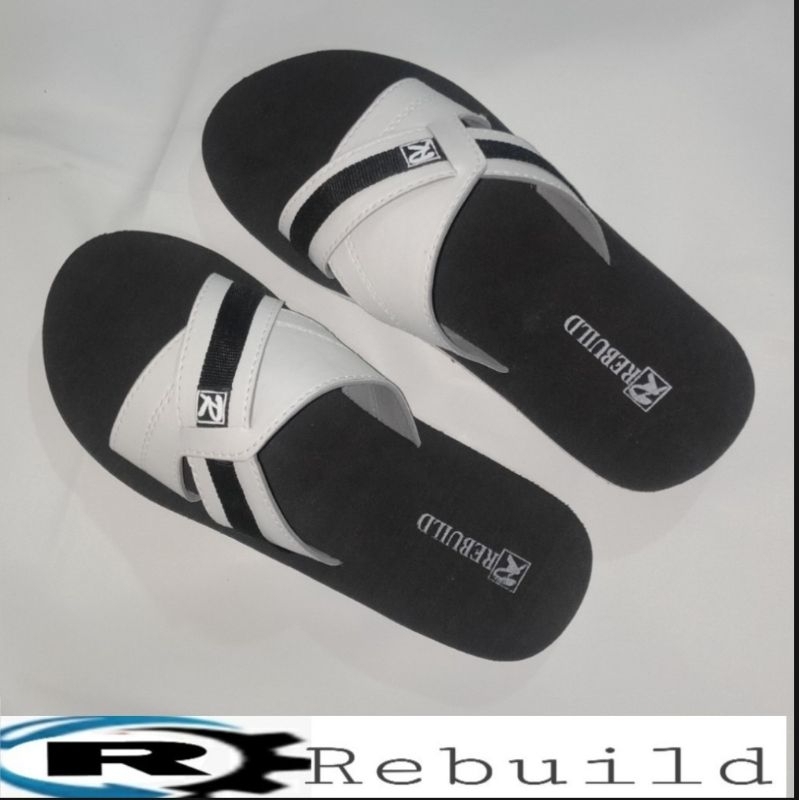 Rebuild sandal pria dewasa/sandal selop silang Pria kasual