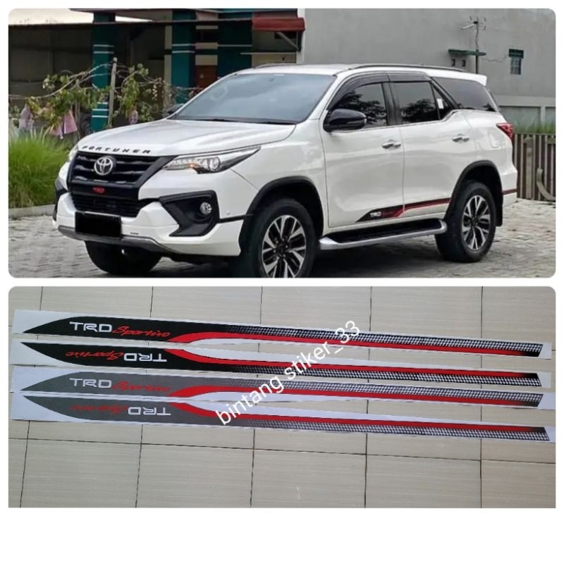 Stiker trd fortuner/stiker trd fortuner /Stiker trd fortuner grand new