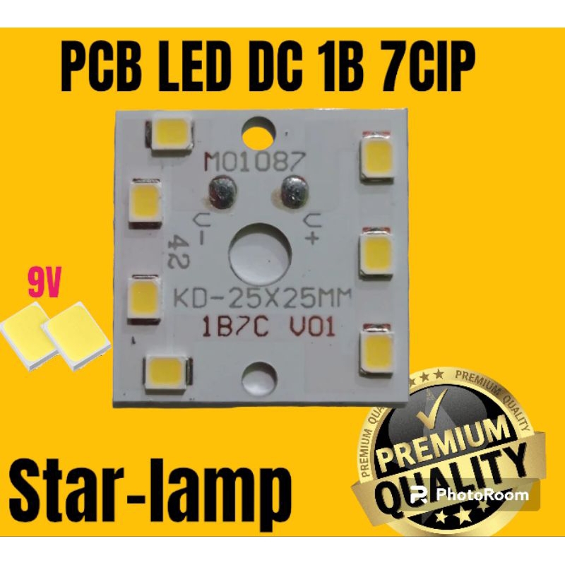 PCB LED DC 1B 7CIP 25X25