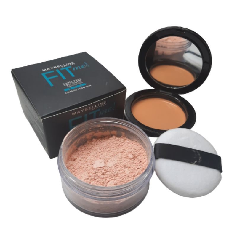BBS - MAYBELLINE FIT ME SHINE FREE + BALANCE FOUNDATION / BEDAK TABUR MAYBELLINE ORIGINAL TERMURAH