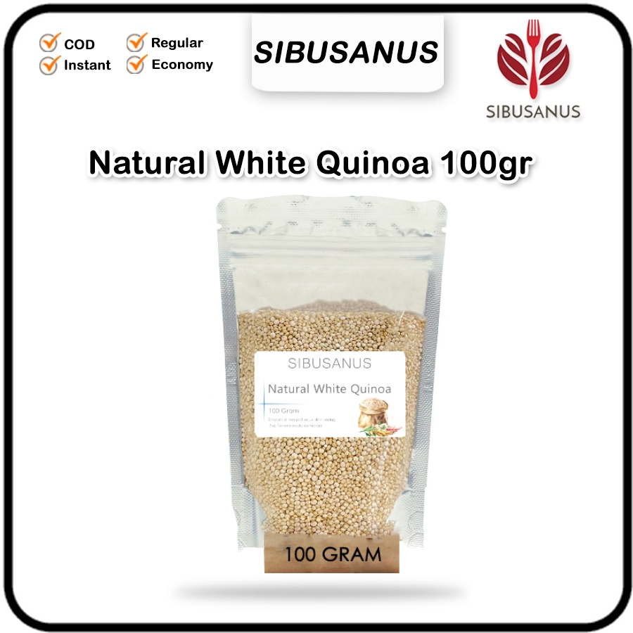 

Biji Kinoa Putih 100 Gram Natural Pearl White Quinoa Seed 100gr