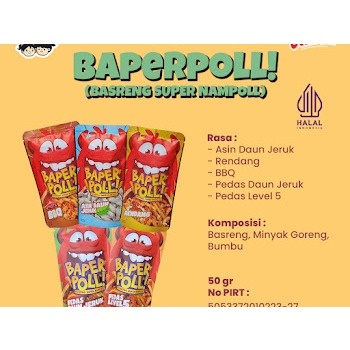 

BAPERPOLL (Basreng Super Nampoll) Cemilan Keluarga Indonesia