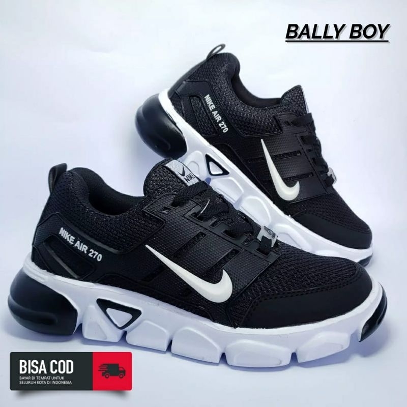 Sepatu Sneakers Sekolah Hitam Putih Pria Wanita Sepatu Sport