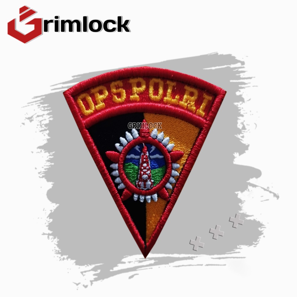 Bet Ops Polri Bordir / Badge Ops Polri Bordir / Bordir Pdl Timbul