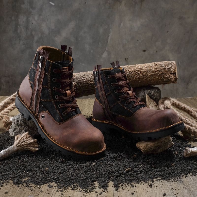 Piede - Safety Boots Double Zipper Orban Series Denim