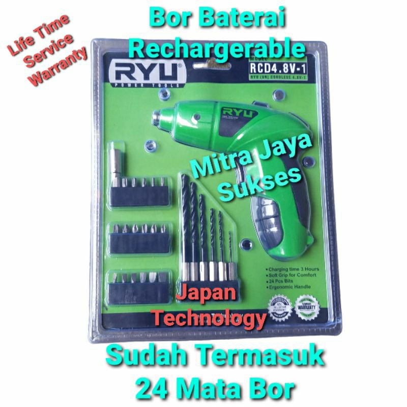 Bor Baterai Charger 24 Mata Bor Ryu RCDA.8V.1