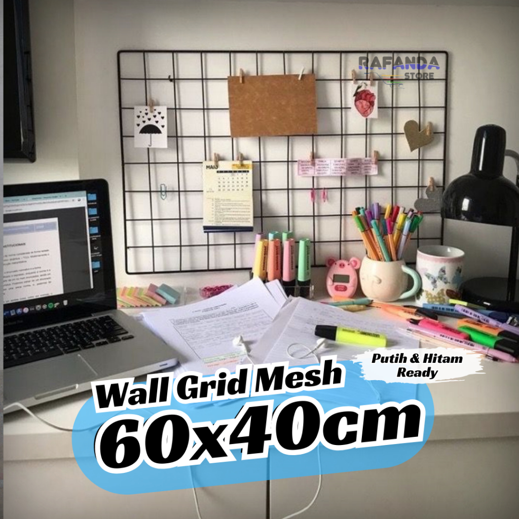 Wall Grid 60x40cm Ram Besi Bingkai Poto Polaroid Hiasan Dinding Dan Gantungan Aksesoris