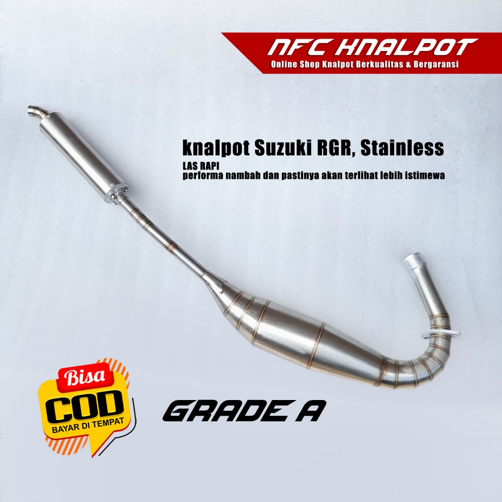 Knalpot Suzuki RGR Fullstainless Pnp