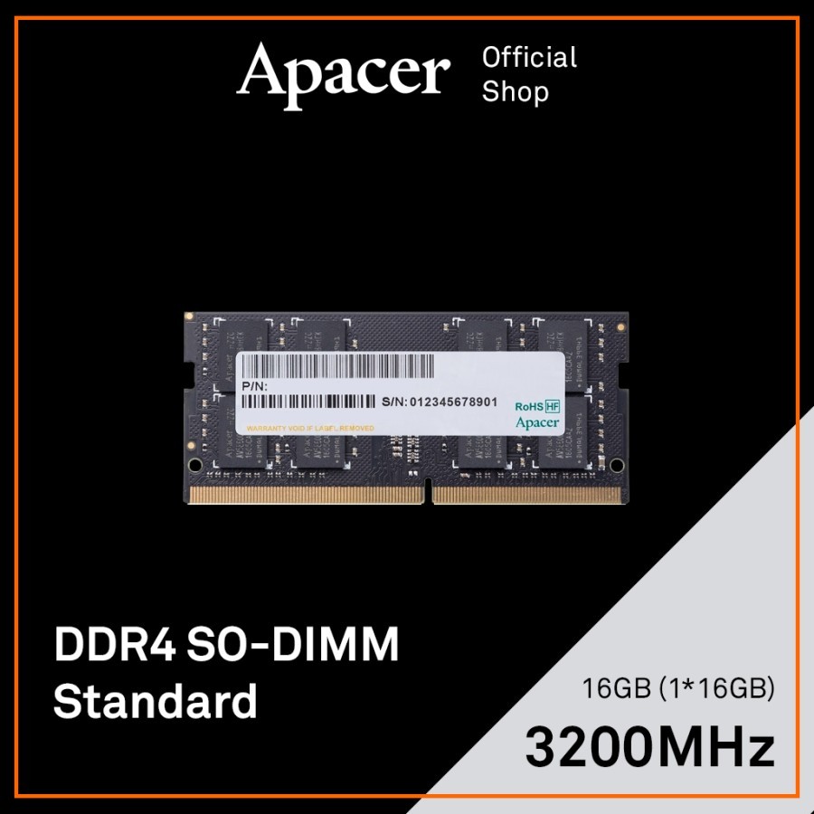 Memory Ram Laptop Apacer 16GB DDR4 3200 MHz So Dimm Sodim