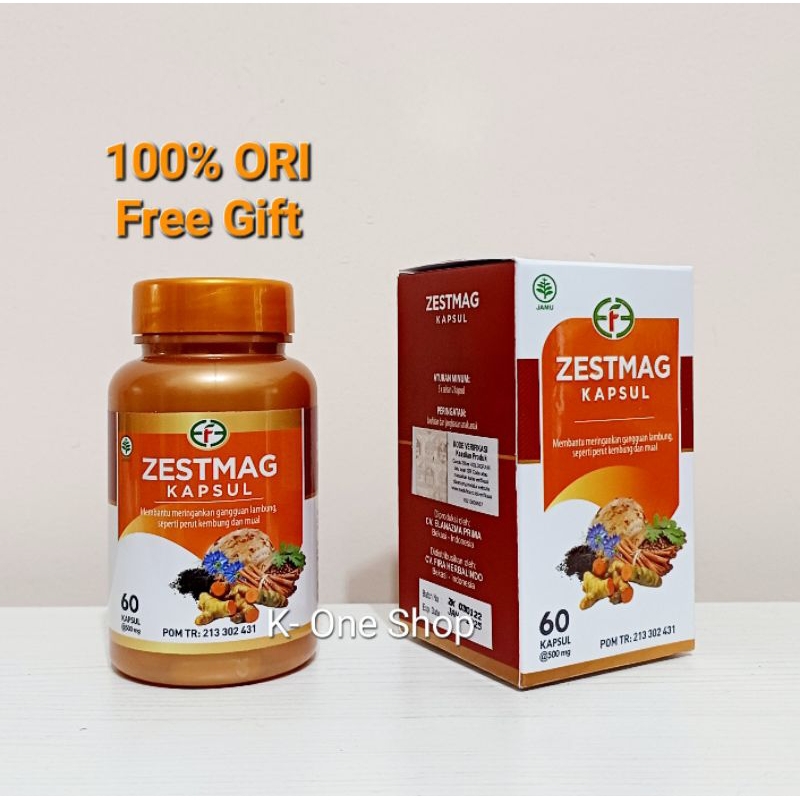 ZESTMAG KAPSUL Herbal Alami Mengatasi Maag Asam Lambung Gerd Gastritis Mual Kembung